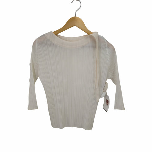 プリーツプリーズイッセイミヤケ PLEATS PLEASE ISSEY MIYAKE フリンジ リボンプリーツカットソー レディース 3