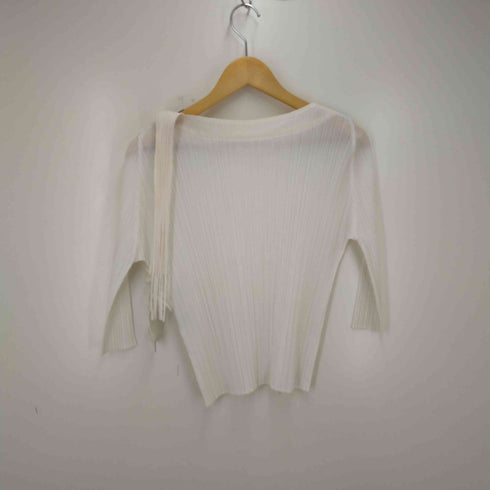 プリーツプリーズイッセイミヤケ PLEATS PLEASE ISSEY MIYAKE フリンジ リボンプリーツカットソー レディース 3