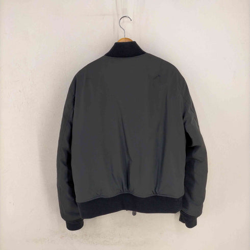 ウノピュウノウグァーレトレ 1 piu 1 uguale 3 BLACK MILITARY BY YOSHIMASA HOSHIBA MA-1 FLIGHT JACKET メンズ V