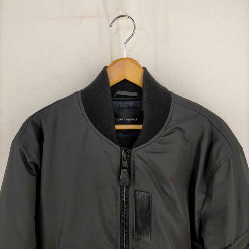 ウノピュウノウグァーレトレ 1 piu 1 uguale 3 BLACK MILITARY BY YOSHIMASA HOSHIBA MA-1 FLIGHT JACKET メンズ V