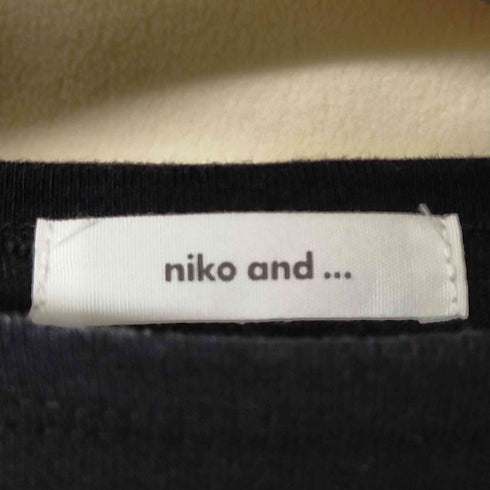 ニコアンド Niko and... Aライン ボートネック 7分袖チュニック レディース