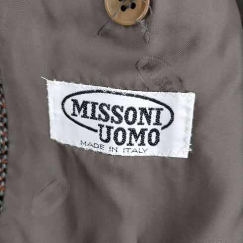 ミッソーニ MISSONI イタリア製 2B ツイード テーラードジャケット メンズ 02