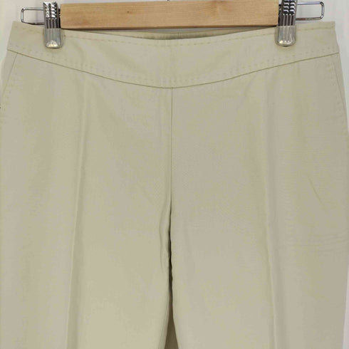 マックスマーラ MAXMARA イタリア製 白タグ ハイウエスト コットンパンツ レディース JPN:42