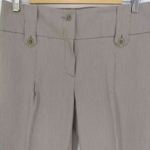 マックスマーラウィークエンド MAX MARA WEEKEND イタリア製 ストライプ ハイウエストパンツ レディース JPN:42