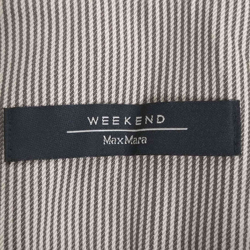 マックスマーラウィークエンド MAX MARA WEEKEND イタリア製 ストライプ ハイウエストパンツ レディース JPN:42