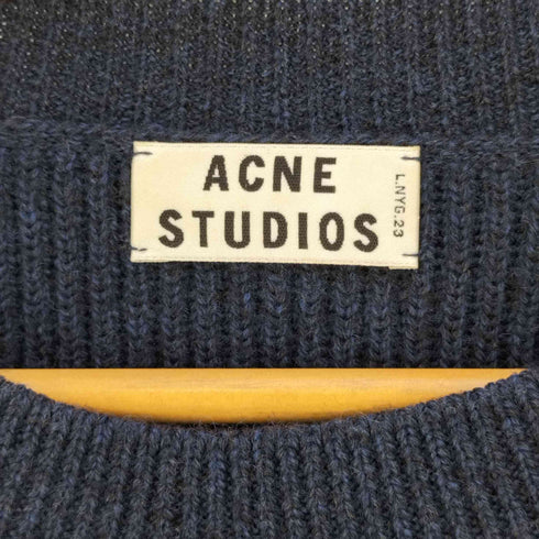 アクネストゥディオズ ACNE STUDIOS ミックスカラー 五分袖 クロップドローゲージウールニット レディース import:S