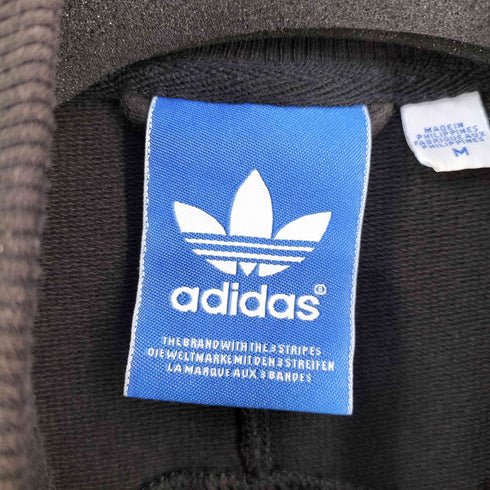 アディダス adidas 素材切替 トレフォイル刺繍 ジップアップジャケット メンズ JPN:M