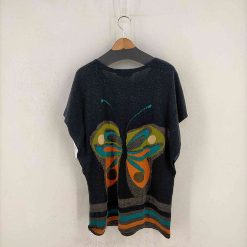バナナリパブリック BANANA REPUBLIC バタフライ柄 ノースリーブニット レディース import:L