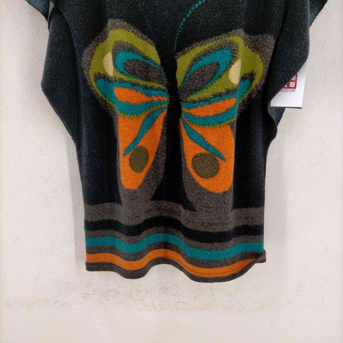 バナナリパブリック BANANA REPUBLIC バタフライ柄 ノースリーブニット レディース import:L