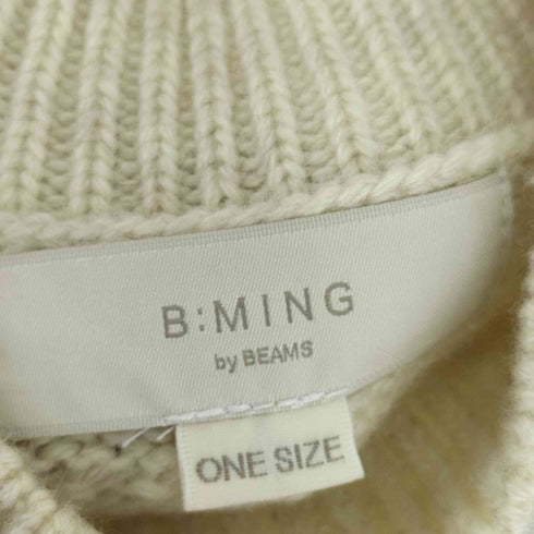 ビーミングバイビームス B:MING by BEAMS オーガニックコットン リサイクルポリエステル ニットベスト レディース ONE SIZE