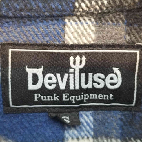 デビルユース Deviluse チェックシャツ ネルシャツ メンズ JPN:S