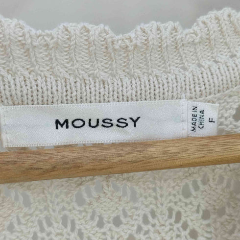 マウジー moussy LACE KNITTING ドレス レディース FREE