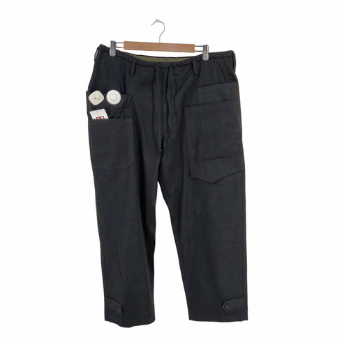 ヨウジヤマモト Yohji Yamamoto WILDSIDE Cotton Chino Asymmetry Pocket Drawstring Pants メンズ JPN:3