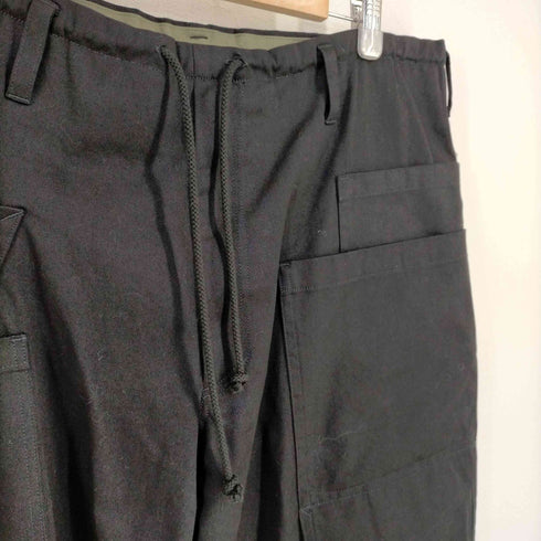 ヨウジヤマモト Yohji Yamamoto WILDSIDE Cotton Chino Asymmetry Pocket Drawstring Pants メンズ JPN:3