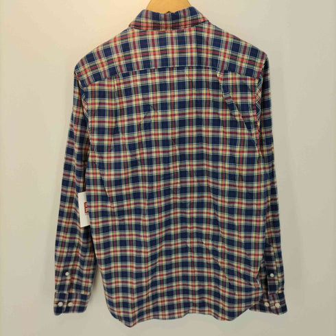ノーティカ NAUTICA CLASSIC FIT / STRETCH ロゴ刺繍 胸ポケット チェックシャツ メンズ import:S
