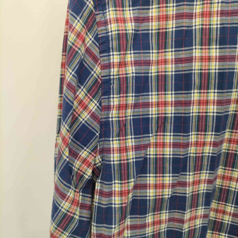 ノーティカ NAUTICA CLASSIC FIT / STRETCH ロゴ刺繍 胸ポケット チェックシャツ メンズ import:S