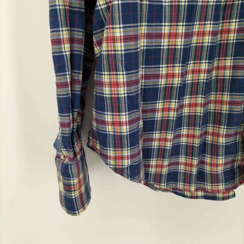 ノーティカ NAUTICA CLASSIC FIT / STRETCH ロゴ刺繍 胸ポケット チェックシャツ メンズ import:S