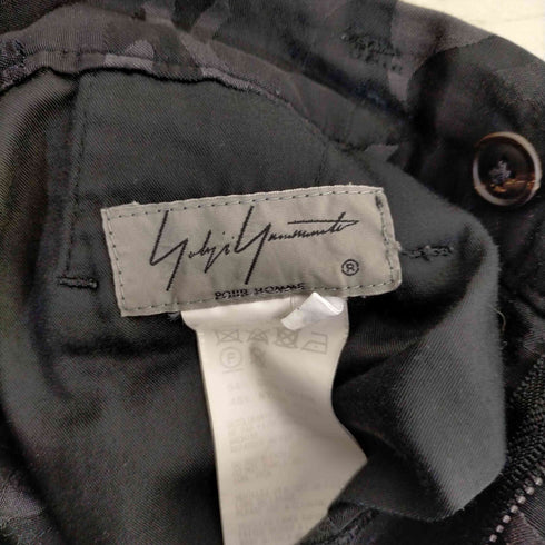 ヨウジヤマモトプールオム Yohji Yamamoto POUR HOMME 17-18AW Collection 2タック ワイド スラックス パンツ メンズ JPN:2