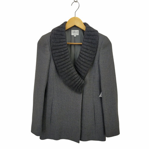 アルマーニコレツィオーニ ARMANI COLLEZIONI デザインニットジャケット レディース 38