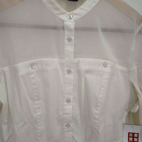 アルマーニエクスチェンジ ARMANI EXCHANGE バンドカラーシャツ レディース M
