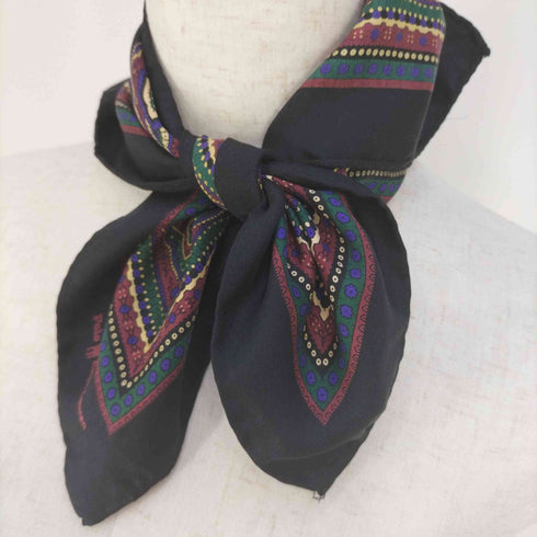 ポロラルフローレン POLO RALPH LAUREN イタリア製 ペイズリー柄 シルクスカーフ メンズ