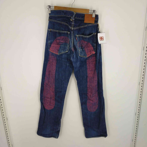 エヴィス EVISU Lot 2001 No.2 ビッグカモメ ボタンフライ インディゴデニム メンズ 30x35