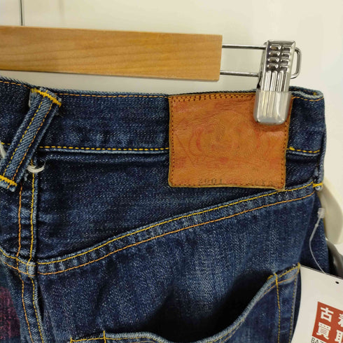 エヴィス EVISU Lot 2001 No.2 ビッグカモメ ボタンフライ インディゴデニム メンズ 30x35
