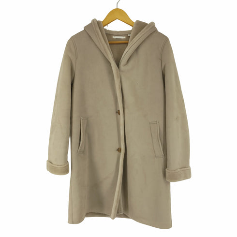 ユニクロ UNIQLO ムートンタッチフーデッドコート レディース JPN:L