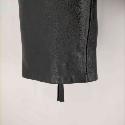 ザラ ZARA シープレザーライダースジャケット レディース import:L
