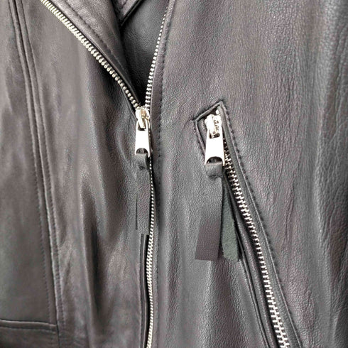 ザラ ZARA シープレザーライダースジャケット レディース import:L