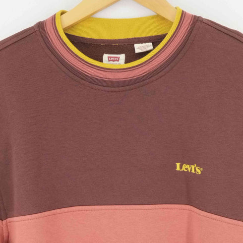 リーバイス Levis RELAXED ロゴ刺繍 バイカラースウェット メンズ import:M