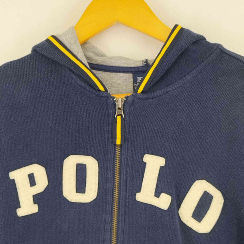 ポロバイラルフローレン Polo by RALPH LAUREN 90S フロントロゴ刺繍ジップパーカー メンズ JPN:L