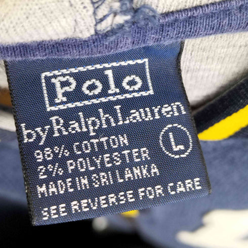 ポロバイラルフローレン Polo by RALPH LAUREN 90S フロントロゴ刺繍ジップパーカー メンズ JPN:L