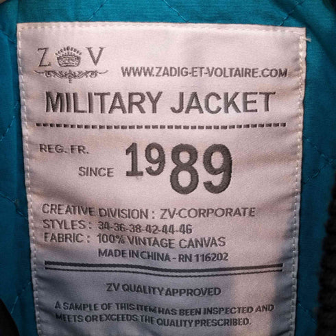 ザディグエヴォルテール Zadig & Voltaire MA-1 ミリタリージャケット レディース JPN:M