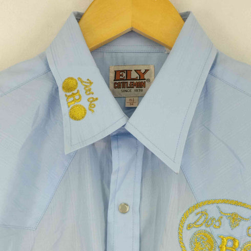 エリーキャトルマン ELY CATTLEMAN ゴールド刺繍ウエスタンシャツ メンズ