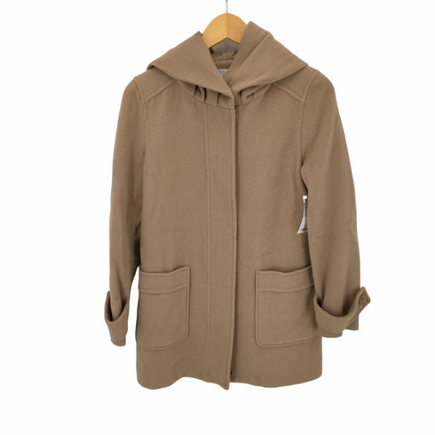 ミッシェルクラン MICHEL KLEIN ウール混 フーディーコート レディース 38