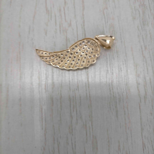 angel wing pendant 10K ASK フェザー ストーン ペンダントトップ メンズ