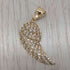 angel wing pendant 10K ASK フェザー ストーン ペンダントトップ メンズ