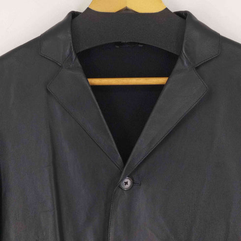 ジルサンダー JIL SANDER RAF SIMONS レザー切替テーラードジャケット メンズ EUR:46