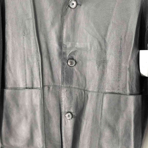 ジルサンダー JIL SANDER RAF SIMONS レザー切替テーラードジャケット メンズ EUR:46