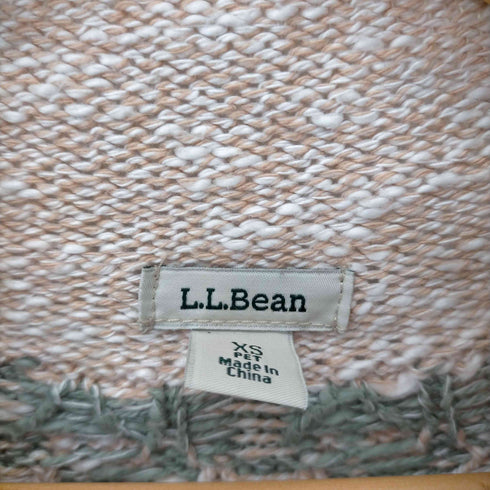 エルエルビーン L.L.Bean コットン・ラグ・セーター、ファネルネック・プルオーバー フェアアイル 米国フィット・プチ レディース JPN:XS