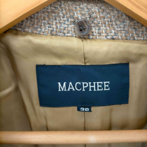 マカフィー MACPHEE ウール混 チェスターコート レディース
