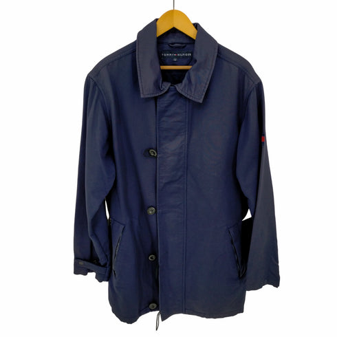 トミーヒルフィガー TOMMY HILFIGER 90S コットン ステンカラーコート メンズ import:L