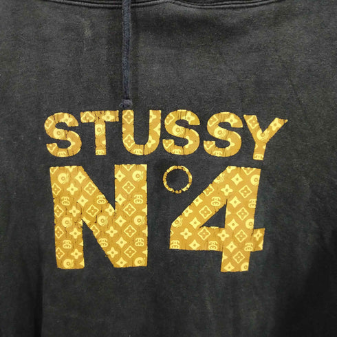 ステューシー Stussy 90's~00's OLD STUSSY NO4モノグラム プリントプルオーバー メンズ L