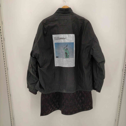 オールモストブラック ALMOSTBLACK 20AW 5way LAYERED BLOUSON graphic by PETER DE POTTER メンズ JPN:1