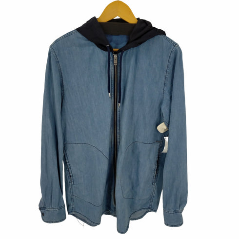 ディーゼル DIESEL ナイロンフード ジップアップデニムパーカー メンズ JPN:M