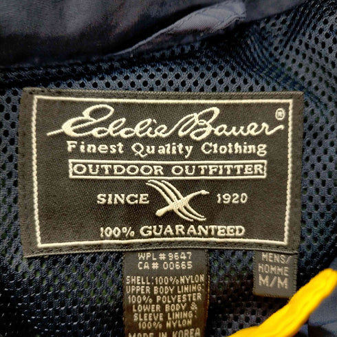 エディーバウアー Eddie Bauer 黒タグ マルチカラー ナイロンブルゾン メンズ M