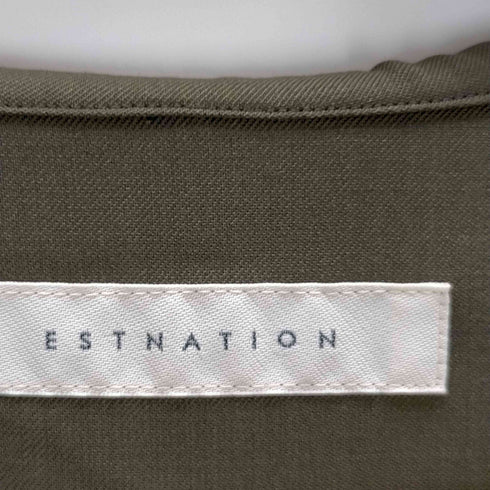 エストネーション ESTNATION ウール混 ウェストリボンワンピース レディース 36