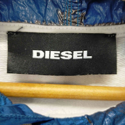 ディーゼル DIESEL ナイロン切替 ノースリーブパーカー メンズ