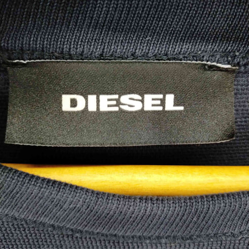 ディーゼル DIESEL メッセージリブ スウェットプルオーバー メンズ JPN:L